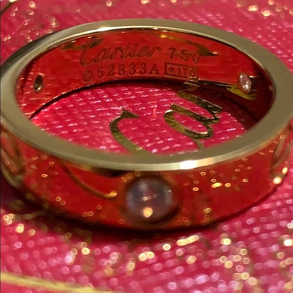 Gold Plated Love Ring - Picture 3 of 4
